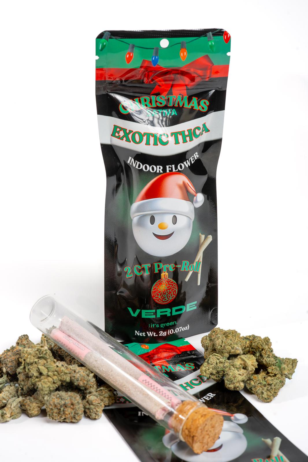 Its Verde THCA Vibe Prerolls (Christmas Caviar)